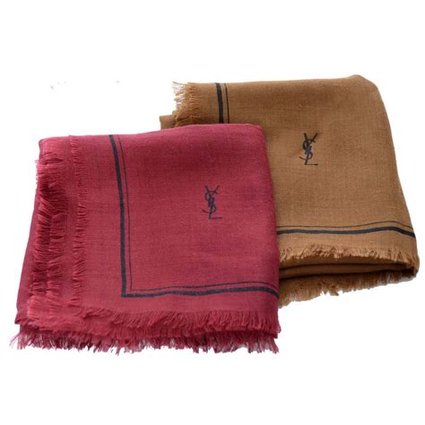 vintage ysl silk scarf|farfetch ysl scarf.